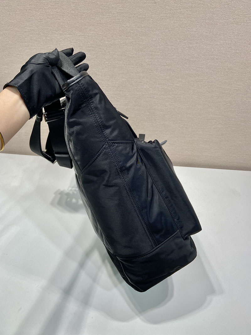 プラダ アウトレット PRADA Reナイロン×レザー トートバッグ 2VG120_2DW3_F0002_V_OOO ブラック H品 プラダ トートバッグ ナイロン メンズ - 画像 (6)