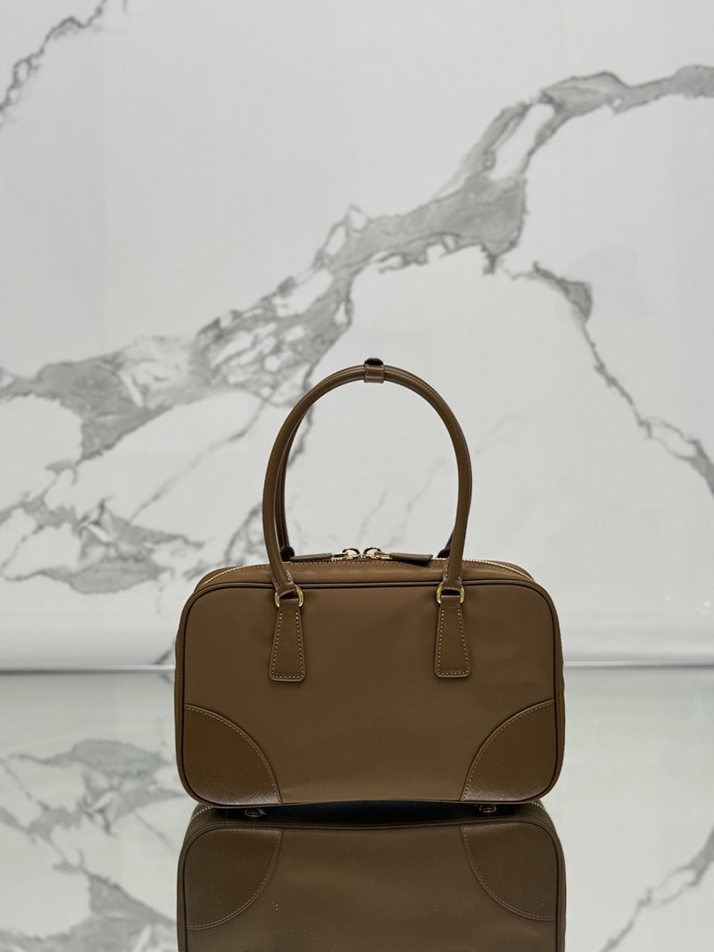 プラダ アウトレット PRADA Re-Edition 1978 Re-Nylon ミディアムダブルハンドルバッグ 1BB115_R064_F0594_V_TOO ブラウン H品 プラダ アウトレット バッグ 新作 - 画像 (7)