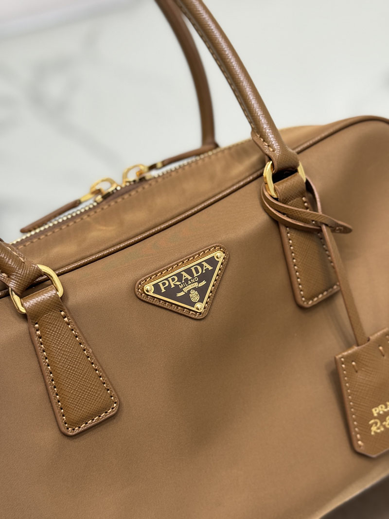 プラダ アウトレット PRADA Re-Edition 1978 Re-Nylon ミディアムダブルハンドルバッグ 1BB115_R064_F0594_V_TOO ブラウン H品 プラダ アウトレット バッグ 新作 - 画像 (6)