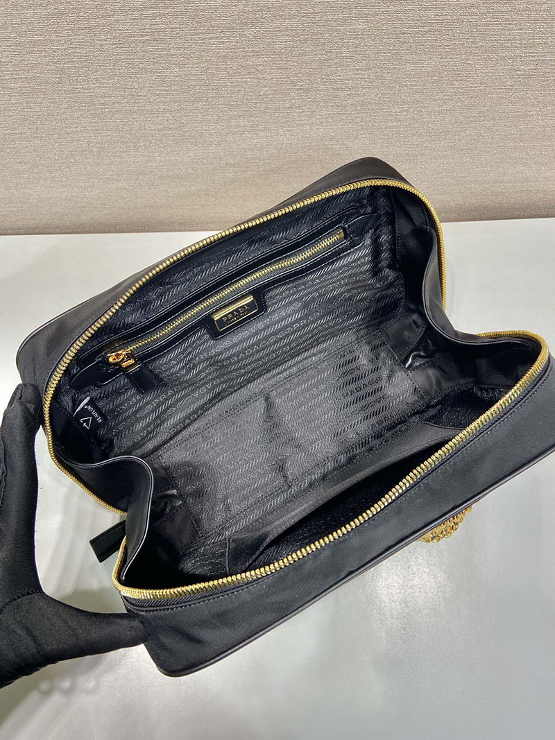 プラダ アウトレット PRADA Re-Edition 1978 ミディアム ダブルハンドルバッグ 1BB115_R064_F0002_V_OOO プラダ ナイロン バッグ 人気 - 画像 (3)