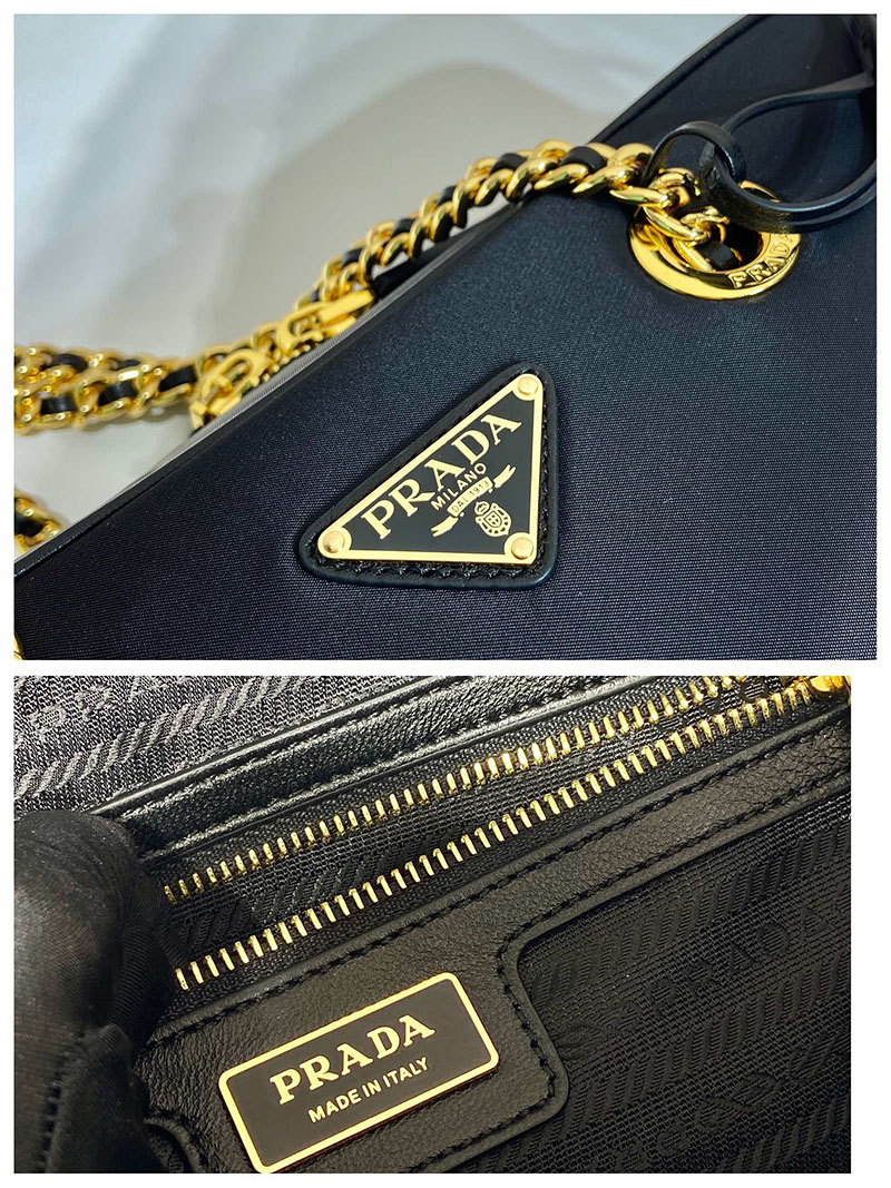 プラダ アウトレット PRADA Re-Edition 1978 ミディアム ダブルハンドルバッグ 1BB115_R064_F0002_V_OOO プラダ ナイロン バッグ 人気 - 画像 (2)