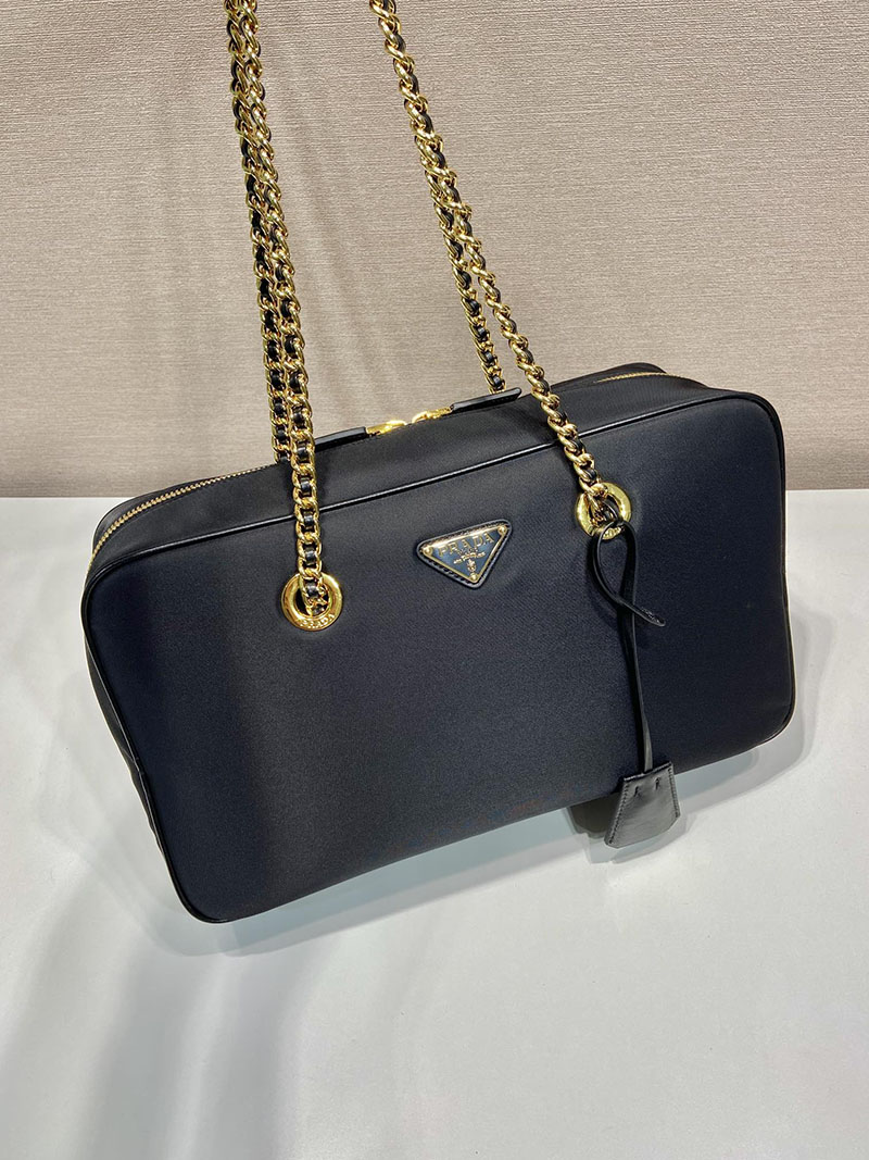プラダ アウトレット PRADA Re-Edition 1978 ラージ Re-Nylon ダブルハンドルバッグ 1BB114_R064_F0002_V_OOO プラダ ナイロン バッグ 人気 - 画像 (9)