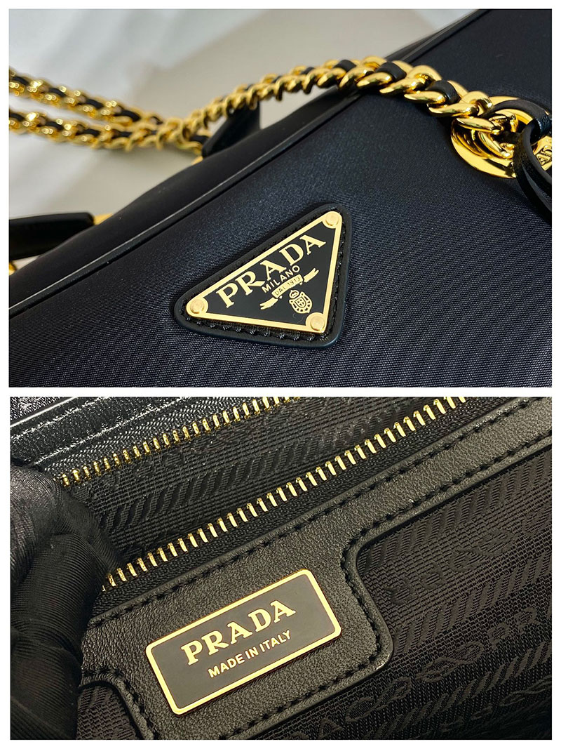 プラダ アウトレット PRADA Re-Edition 1978 ラージ Re-Nylon ダブルハンドルバッグ 1BB114_R064_F0002_V_OOO プラダ ナイロン バッグ 人気 - 画像 (2)
