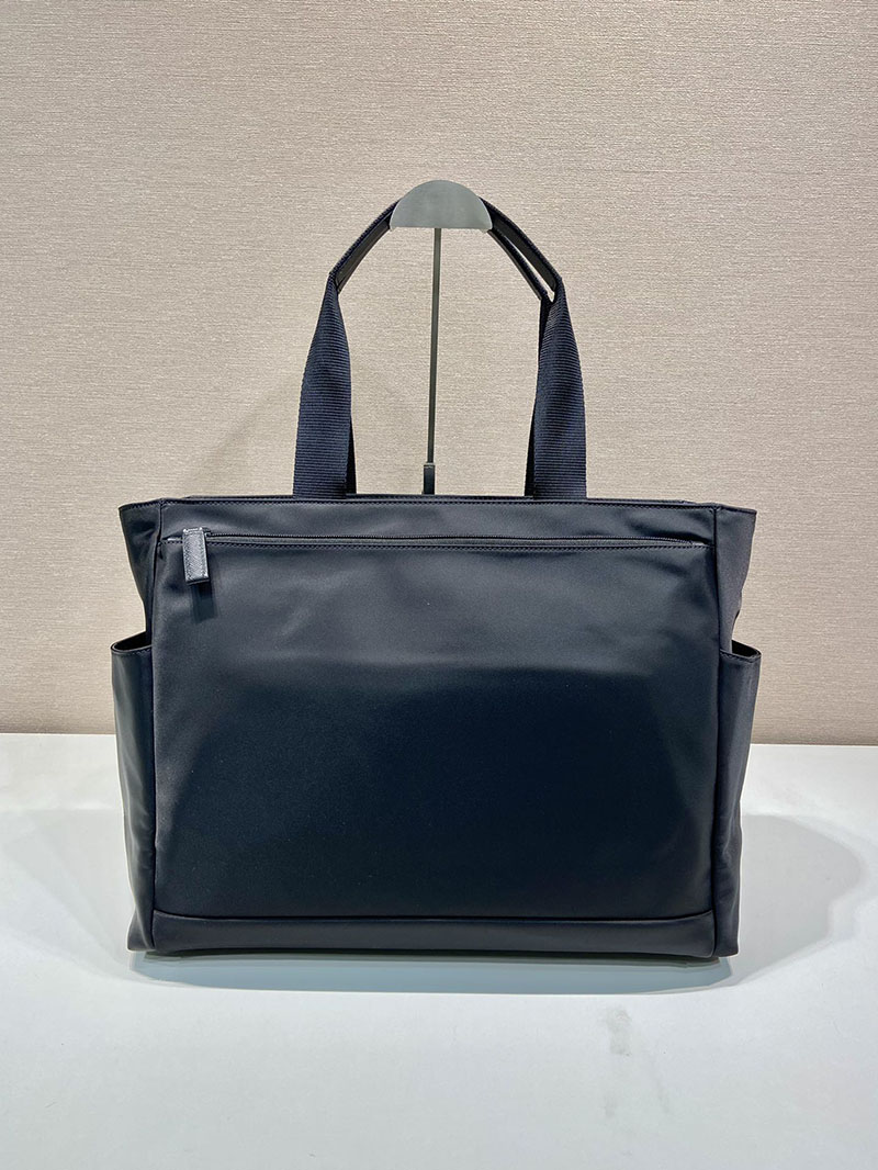 プラダ アウトレット PRADA サフィアーノレザーx Re-Nylon トートバッグ 2VG097_2DMG_F0002_V_OOO ブラック H品 プラダ ナイロン トートバッグ メンズ - 画像 (7)