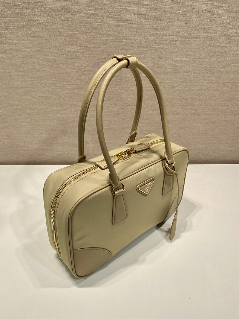 プラダ アウトレット PRADA Re-Edition 1978 ミディアム Re-Nylon ダブルハンドルバッグ 1BB115_R064_F0040_V_OOO ベージュ H品 プラダ ナイロン バッグ 人気 - 画像 (8)
