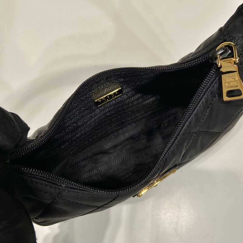プラダ アウトレット PRADA Re-Edition 1995 チェーン Re-Nylon ミニバッグ 1BC204_2AOS_F0008_V_QOO ブラック H品 プラダ ミニバッグ ナイロン 黒 - 画像 (3)