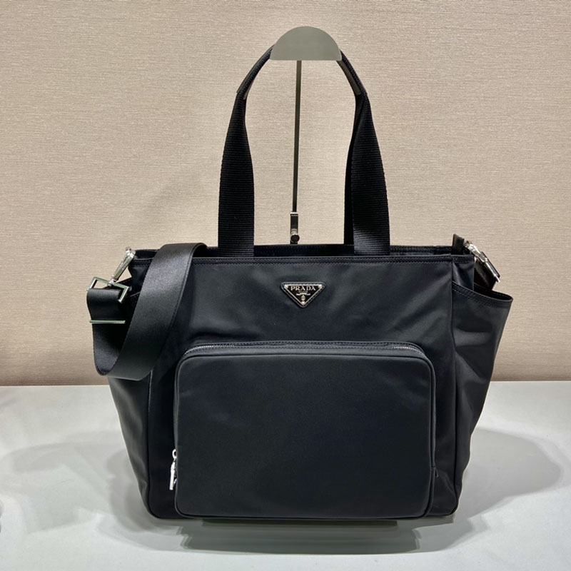 プラダ アウトレット PRADA Re-Nylon ベビーバッグ 1BG102_RV44_F0002_V_OOO ブラック H品 プラダ マザーズバッグ ナイロン - 画像 (9)