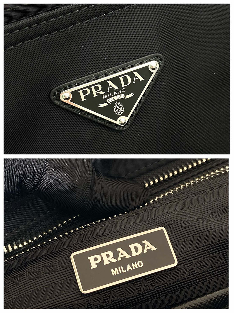 プラダ アウトレット PRADA Re-Nylon ベビーバッグ 1BG102_RV44_F0002_V_OOO ブラック H品 プラダ マザーズバッグ ナイロン - 画像 (3)