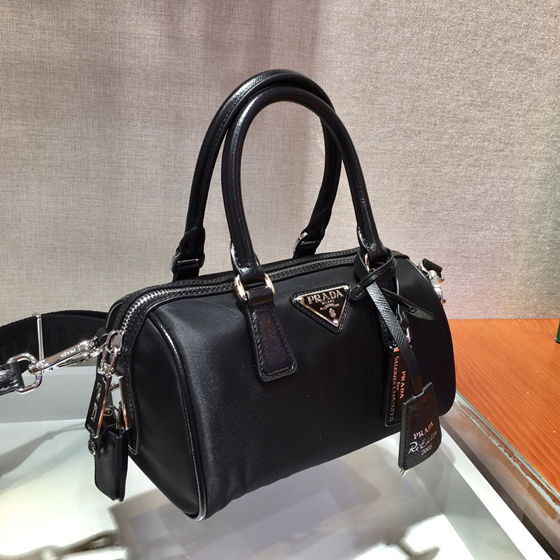プラダ アウトレット PRADA ショルダーバッグ テスート サフィアーノ 1BB846_064_F0002 ブラック H品 プラダ ミニバッグ ナイロン 黒 - 画像 (9)