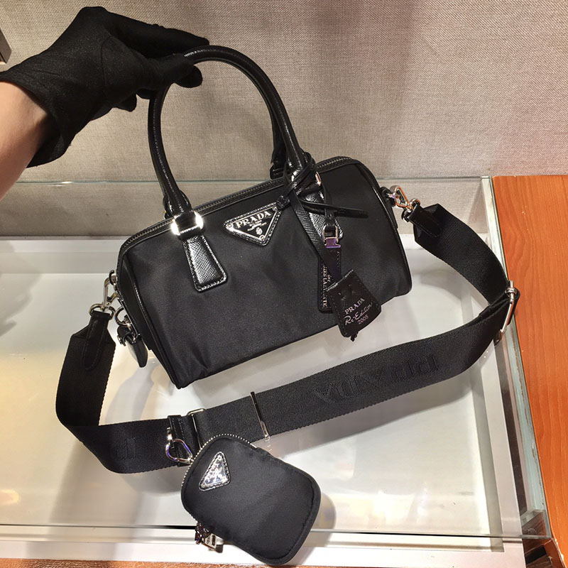 プラダ アウトレット PRADA ショルダーバッグ テスート サフィアーノ 1BB846_064_F0002 ブラック H品 プラダ ミニバッグ ナイロン 黒 - 画像 (8)