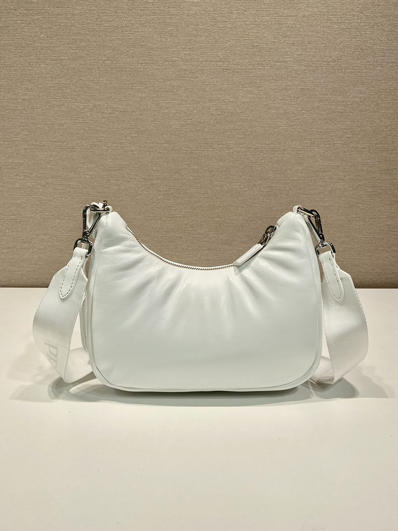 プラダ アウトレット PRADA Re-Edition 2005 ショルダーバッグ レザー 1BH204_2DYI_F0009_V_V9Z ホワイト H品 プラダ ショルダーバッグ 白 - 画像 (7)