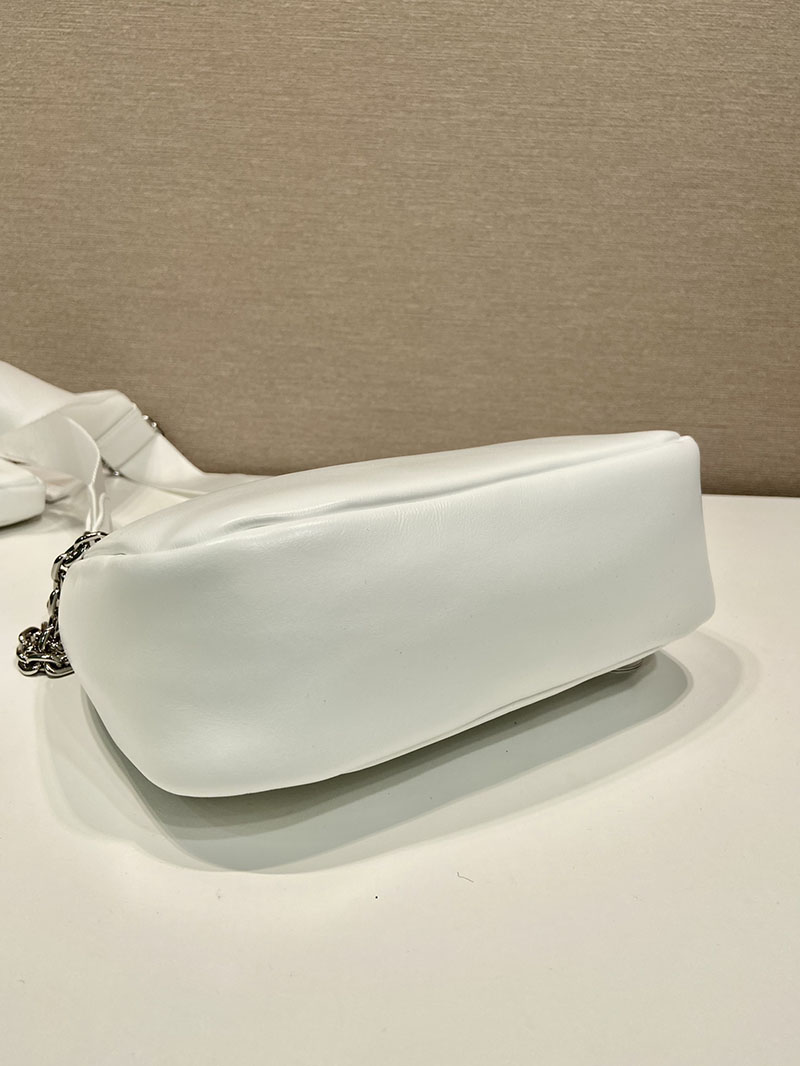プラダ アウトレット PRADA Re-Edition 2005 ショルダーバッグ レザー 1BH204_2DYI_F0009_V_V9Z ホワイト H品 プラダ ショルダーバッグ 白 - 画像 (6)