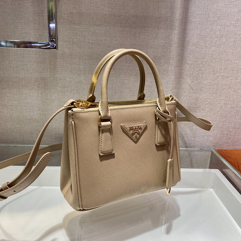 プラダ アウトレット PRADA ガレリア サフィアーノレザー ミニバッグ 1BA906_NZV_F0236_V_EOM ベージュ H品 プラダ トートバッグ レディース - 画像 (8)