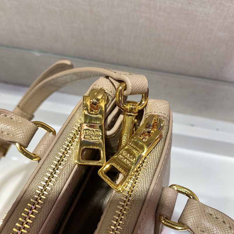 プラダ アウトレット PRADA ガレリア サフィアーノレザー ミニバッグ 1BA906_NZV_F0236_V_EOM ベージュ H品 プラダ トートバッグ レディース - 画像 (4)