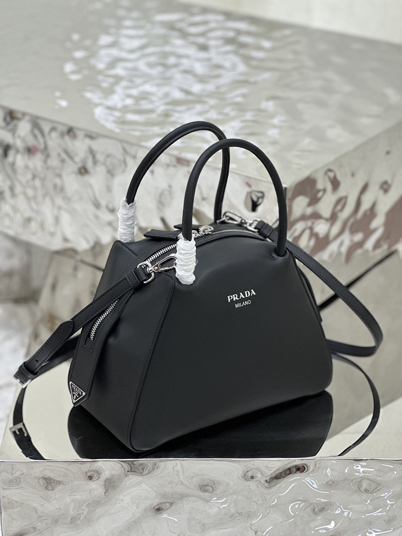 プラダ アウトレット PRADA スーパーノヴァ ミディアム レザー トライアングルロゴ 1BA366_2DDJ_F0002 ブラック H品 プラダ ショルダーバッグ レザー - 画像 (7)