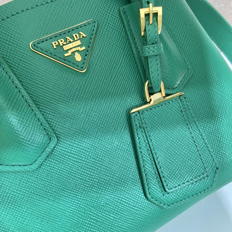 プラダ アウトレット PRADA ダブル スモール サフィアーノレザー バッグ 1BG443_2A4A_F0458_V_XOO グリーン H品 プラダ トートバッグ レディース - 画像 (5)