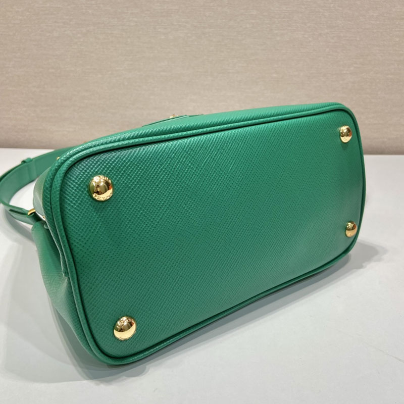 プラダ アウトレット PRADA ダブル スモール サフィアーノレザー バッグ 1BG443_2A4A_F0458_V_XOO グリーン H品 プラダ トートバッグ レディース - 画像 (4)