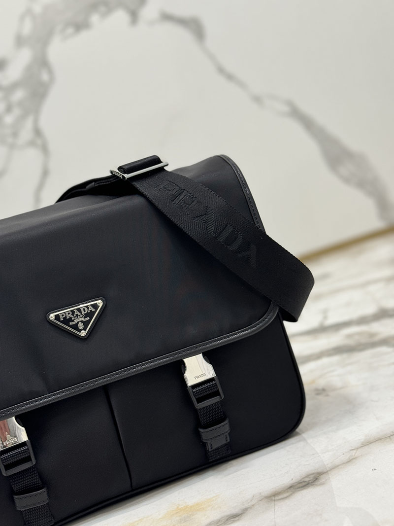 プラダ アウトレット PRADA Re-Nylon ショルダーバッグ 2VD768_2DMH_F0002_V_XLO ブラック H品 プラダ ショルダーバッグ メンズ - 画像 (7)