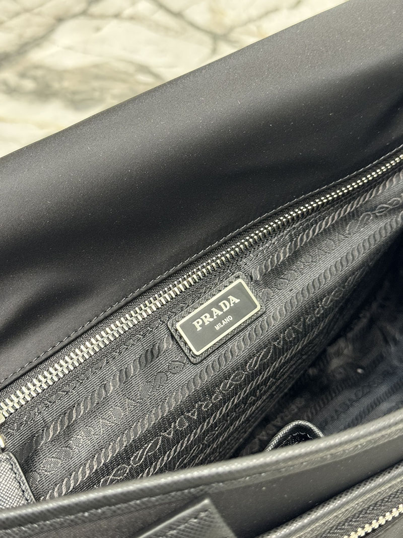 プラダ アウトレット PRADA Re-Nylon ショルダーバッグ 2VD768_2DMH_F0002_V_XLO ブラック H品 プラダ ショルダーバッグ メンズ - 画像 (2)