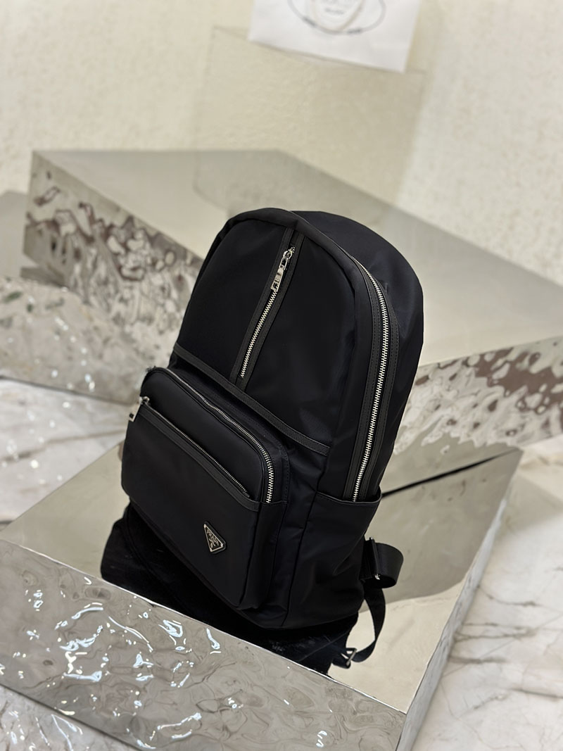 プラダ アウトレット PRADA ュックサック バックパック ナイロン 2VZ034_2DMG_F0002_V_OOO ブラック H品 プラダ リュック 旅行用 メンズ - 画像 (8)