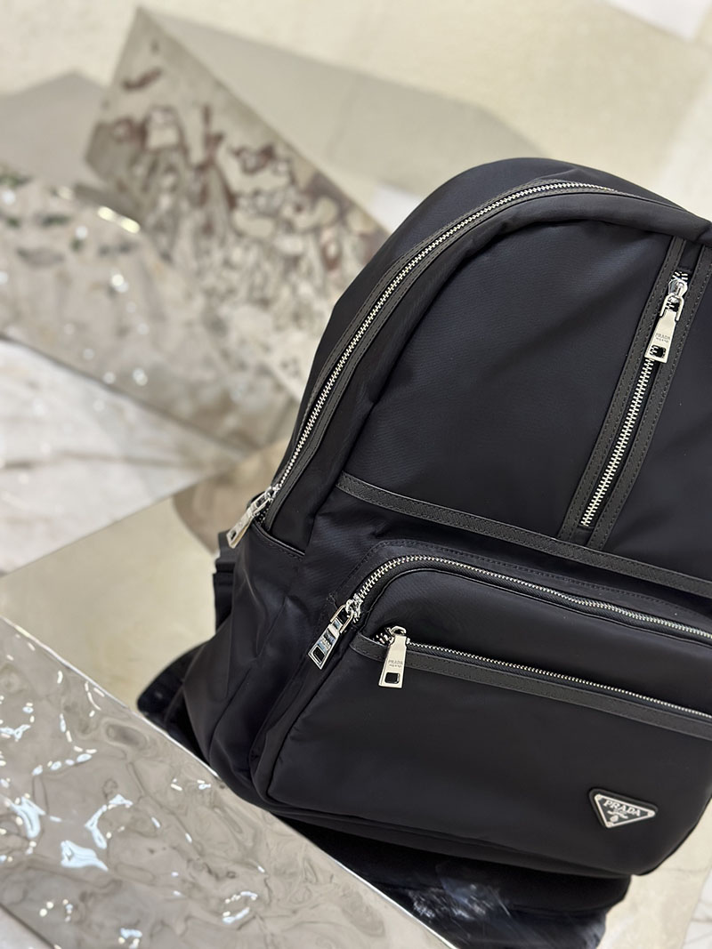 プラダ アウトレット PRADA ュックサック バックパック ナイロン 2VZ034_2DMG_F0002_V_OOO ブラック H品 プラダ リュック 旅行用 メンズ - 画像 (5)