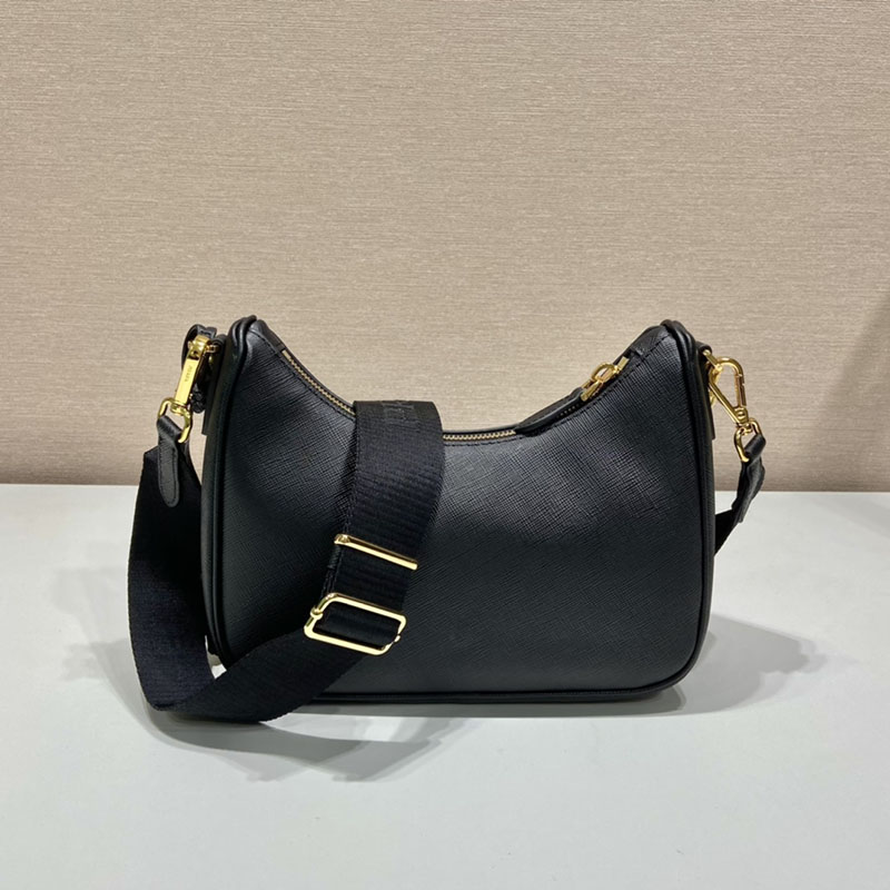 プラダ アウトレット PRADA Re-Edition 2005 サフィアーノレザー バッグ 1BH204_NZV_F0632_V_V2P ブラック H品 プラダ バッグ 人気 - 画像 (6)