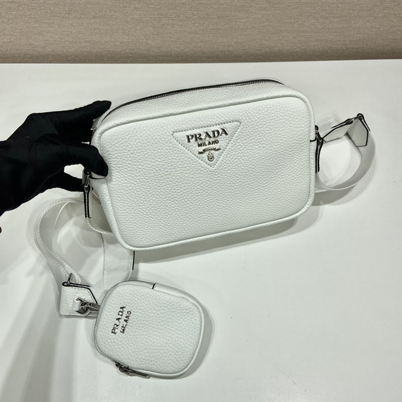 プラダ アウトレット PRADA ヴィッテロダイノソフトレザー スモール ショルダーバッグ 1BH082_2DKV_F02EU_V_7NM ホワイト H品 プラダ バッグ アウトレット - 画像 (9)