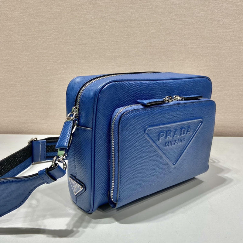 プラダ アウトレット PRADA サフィアーノレザー ショルダーバッグ 2VH152_2FAD_F0016_V_OOO ブルー H品 プラダ バッグ アウトレット - 画像 (9)