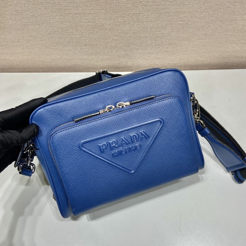 プラダ アウトレット PRADA サフィアーノレザー ショルダーバッグ 2VH152_2FAD_F0016_V_OOO ブルー H品 プラダ バッグ アウトレット - 画像 (8)