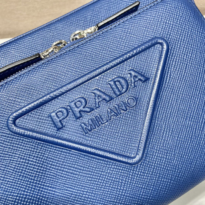 プラダ アウトレット PRADA サフィアーノレザー ショルダーバッグ 2VH152_2FAD_F0016_V_OOO ブルー H品 プラダ バッグ アウトレット - 画像 (7)