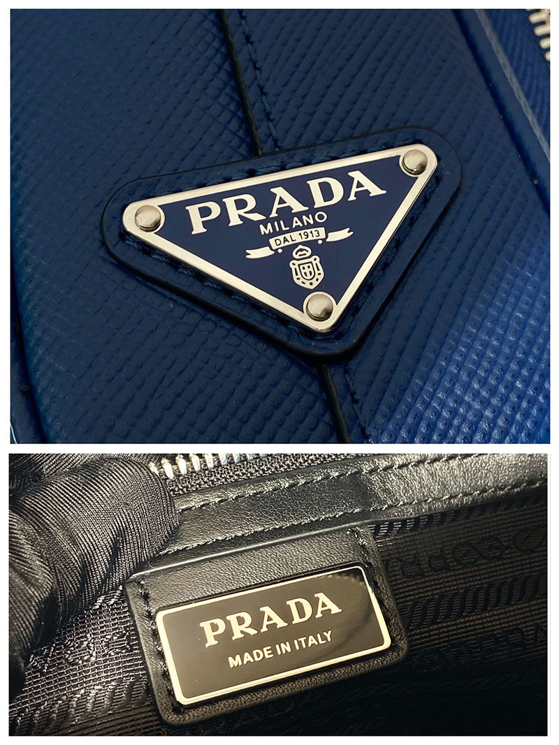 プラダ アウトレット PRADA サフィアーノレザー ショルダーバッグ 2VH152_2FAD_F0016_V_OOO ブルー H品 プラダ バッグ アウトレット - 画像 (2)