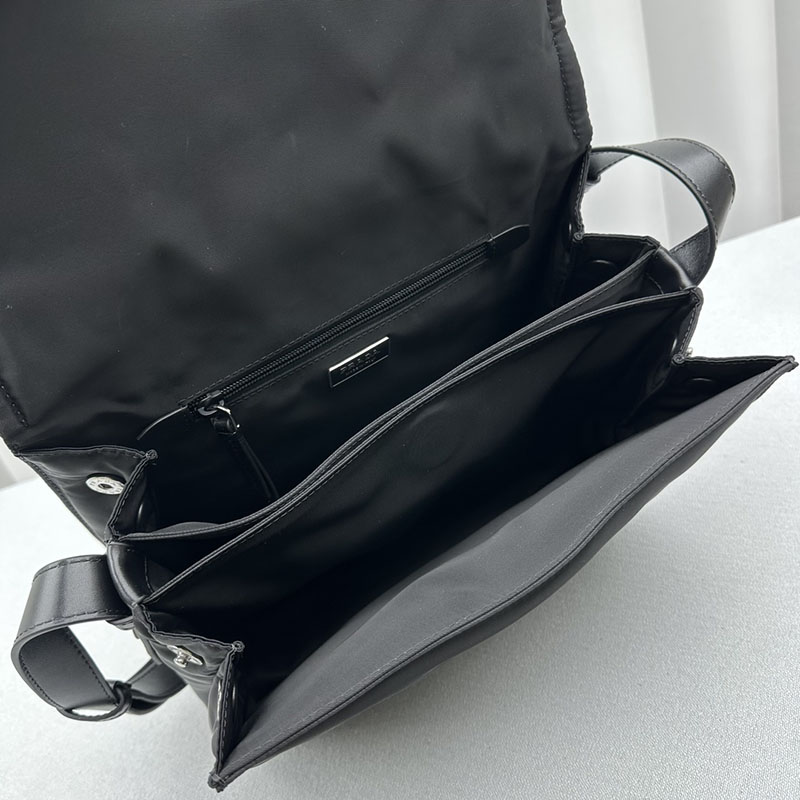 プラダ アウトレット PRADA Re-Nylon ラージ パデッド ショルダーバッグ 三角ロゴ 1BD256_RDLN_F0002_V_OOO ブラック H品 プラダ バッグ アウトレット - 画像 (5)