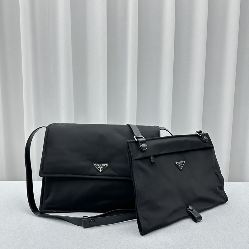 プラダ アウトレット PRADA Re Nylon ラージ パデッド ショルダーバッグ 1BD257_RDLN_F0002_V_OOO ブラック H品 プラダ バッグ アウトレット - 画像 (6)