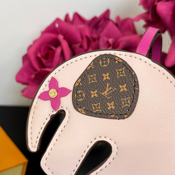最高級ルイヴィトンスーパーコピー ルイヴィトンキーホルダーコピー バッグチャーム・LV エレファント M02383 ローズクレール - 画像 (4)