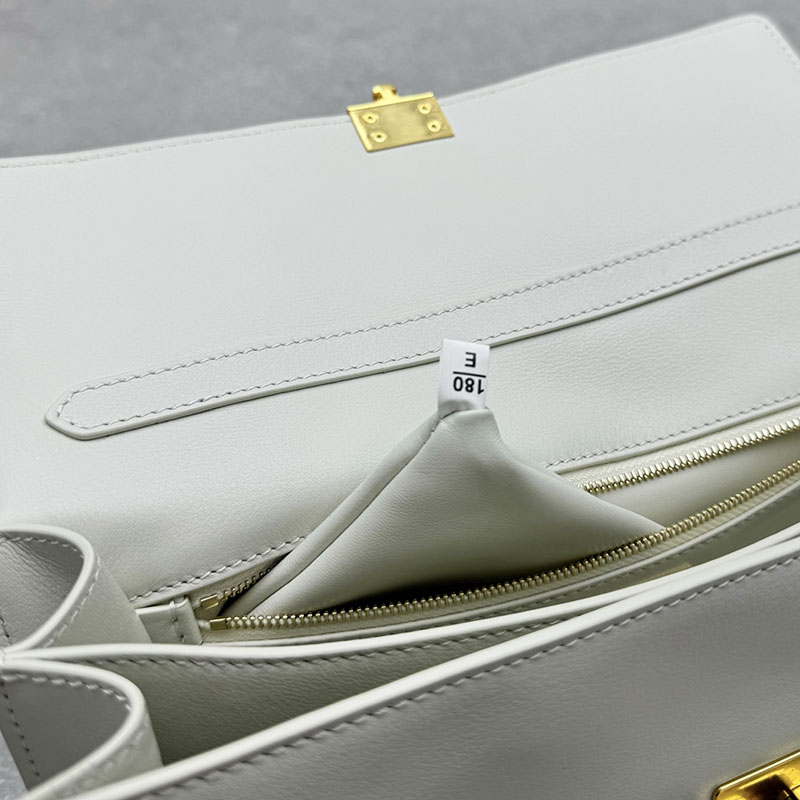 プラダ アウトレット PRADA ソフトサウンド ミディアム レザー ショルダーバッグ 1BN023_2CYS_F0009_V_TOO ホワイト H品 プラダ バッグ 人気 - 画像 (2)