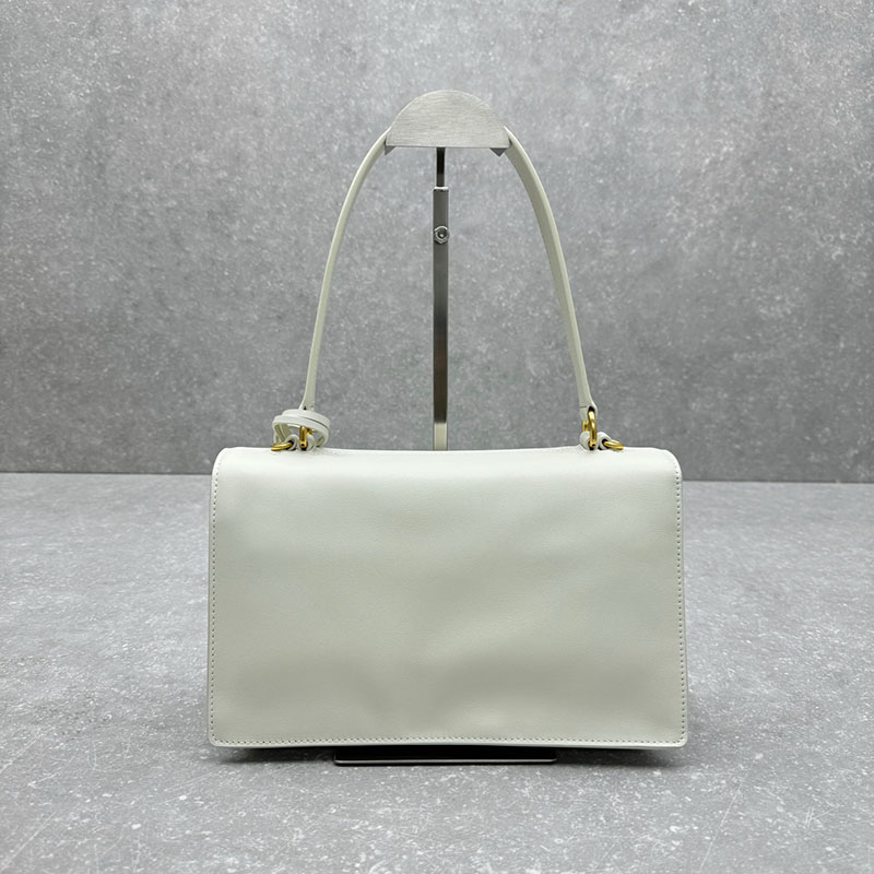 プラダ アウトレット PRADA ソフトサウンド ミディアム レザー ショルダーバッグ 1BN023_2CYS_F0009_V_TOO ホワイト H品 プラダ バッグ 人気 - 画像 (9)