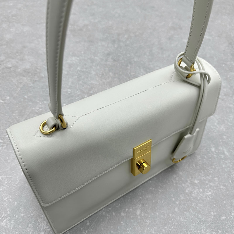 プラダ アウトレット PRADA ソフトサウンド ミディアム レザー ショルダーバッグ 1BN023_2CYS_F0009_V_TOO ホワイト H品 プラダ バッグ 人気 - 画像 (6)