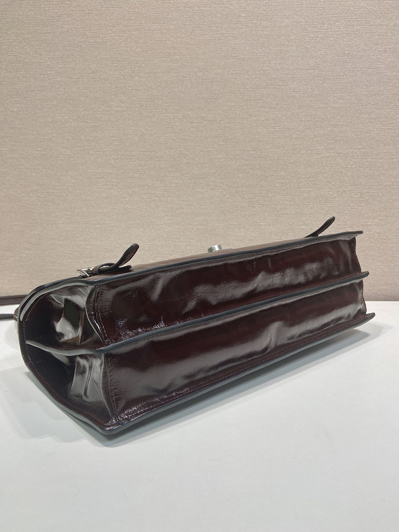 プラダ アウトレット PRADA ミディアム レザー ハンドバッグ 1BN024_2CYR_F01D6_V_OOO ダークブラウン H品 プラダ アウトレット 御殿場 値段 - 画像 (5)