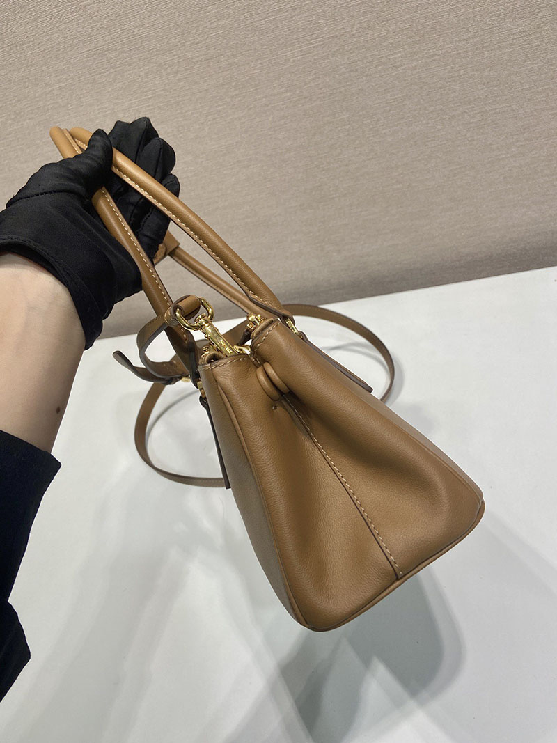 プラダ アウトレット PRADA ガレリア ミディアム レザー バッグ 1BA457_2CYS_F0046_V_YO0 ブラウン H品 プラダ ハンドバッグ レディース - 画像 (6)