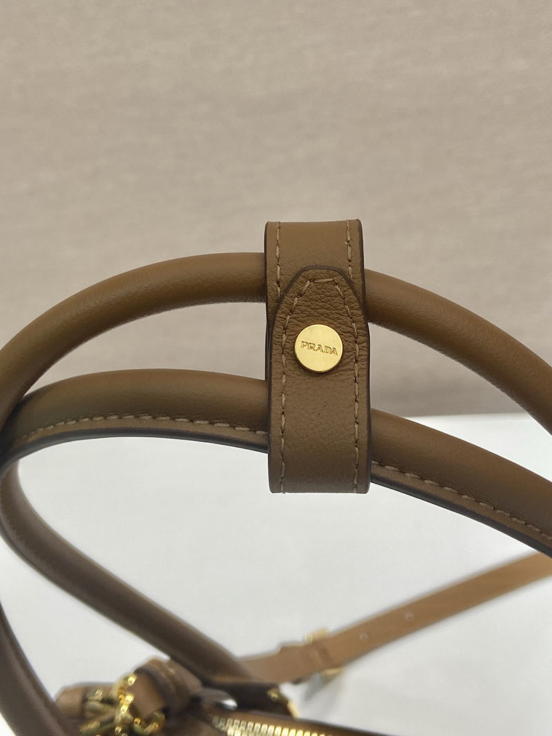 プラダ アウトレット PRADA ガレリア ミディアム レザー バッグ 1BA457_2CYS_F0046_V_YO0 ブラウン H品 プラダ ハンドバッグ レディース - 画像 (4)