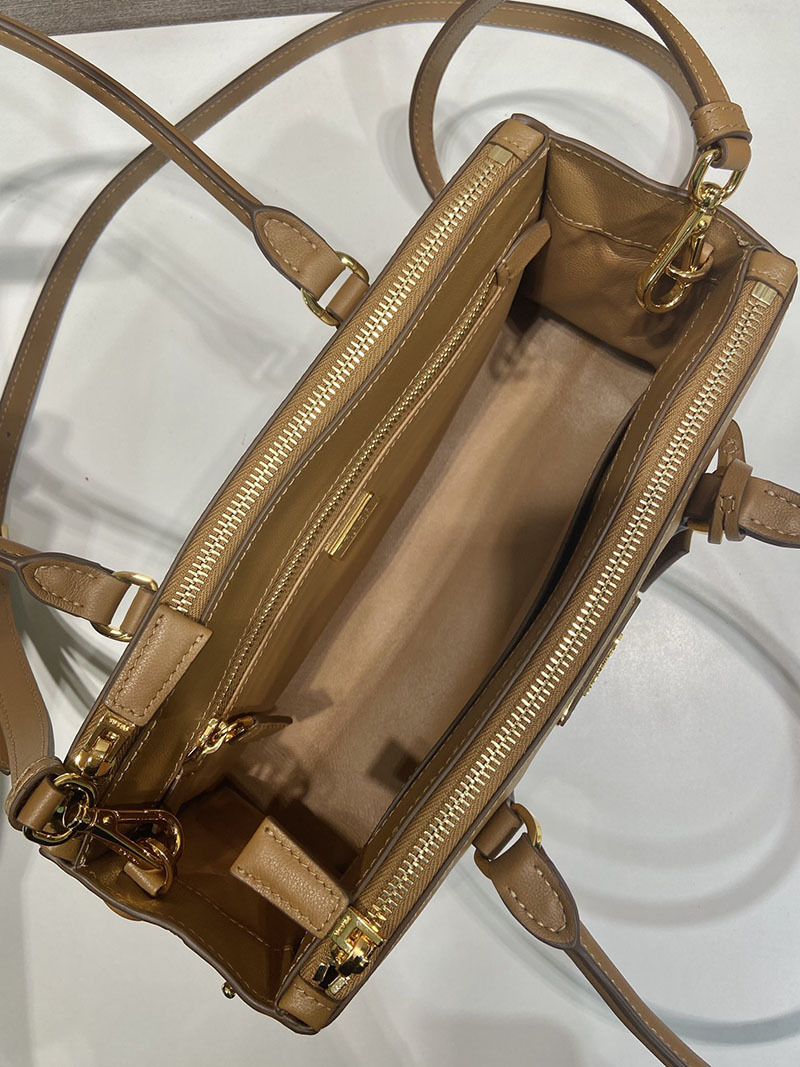 プラダ アウトレット PRADA ガレリア ミディアム レザー バッグ 1BA457_2CYS_F0046_V_YO0 ブラウン H品 プラダ ハンドバッグ レディース - 画像 (3)