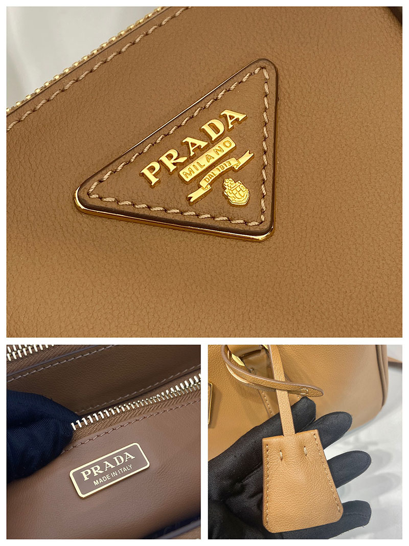 プラダ アウトレット PRADA ガレリア ミディアム レザー バッグ 1BA457_2CYS_F0046_V_YO0 ブラウン H品 プラダ ハンドバッグ レディース - 画像 (2)
