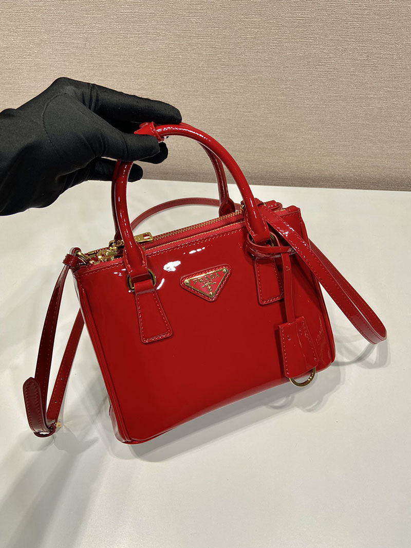 プラダ アウトレット PRADA ガレリア サフィアーノレザー ミニバッグ 1BA906_NZV_F068Z_V_EOM レッド H品 プラダミニショルダーバッグ - 画像 (9)