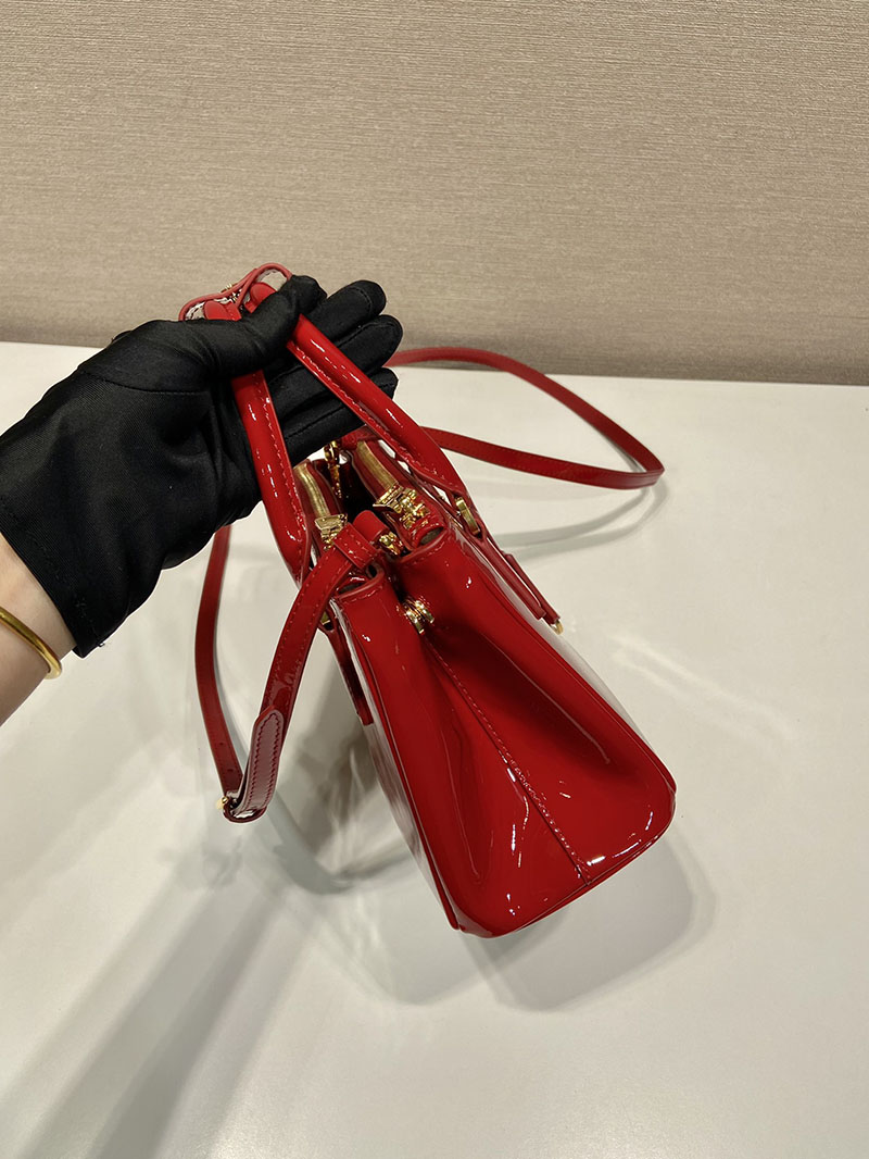 プラダ アウトレット PRADA ガレリア サフィアーノレザー ミニバッグ 1BA906_NZV_F068Z_V_EOM レッド H品 プラダミニショルダーバッグ - 画像 (6)