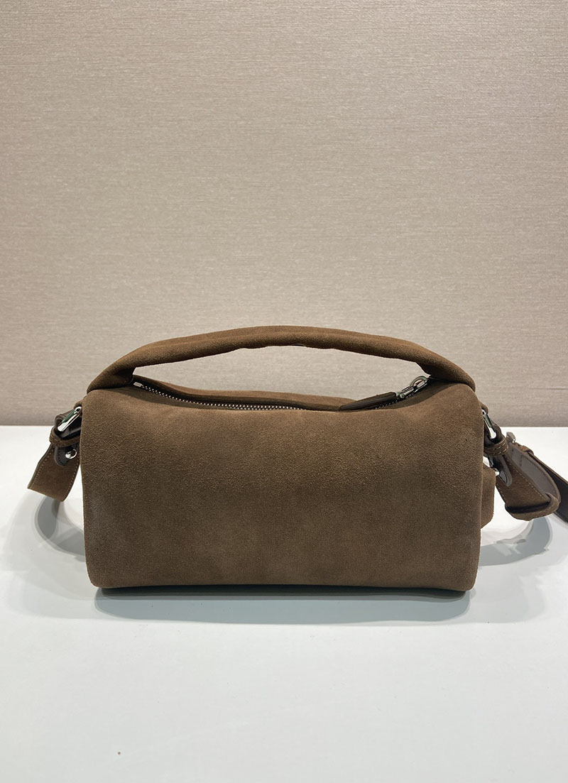 プラダ アウトレット PRADA スエード ショルダーバッグ 2VH188_2C4S_F0201_V_DOO ダークブラウン H品 プラダミニショルダーバッグ - 画像 (7)