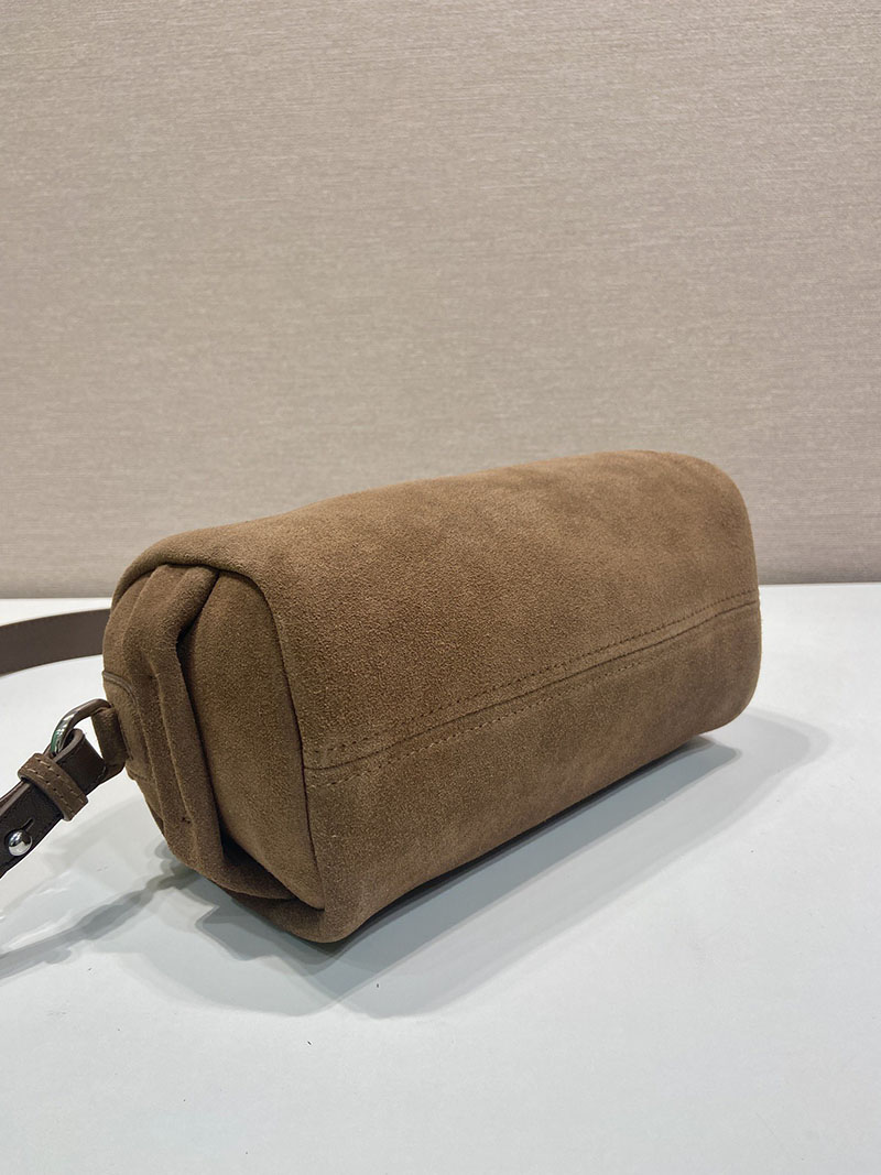 プラダ アウトレット PRADA スエード ショルダーバッグ 2VH188_2C4S_F0201_V_DOO ダークブラウン H品 プラダミニショルダーバッグ - 画像 (5)