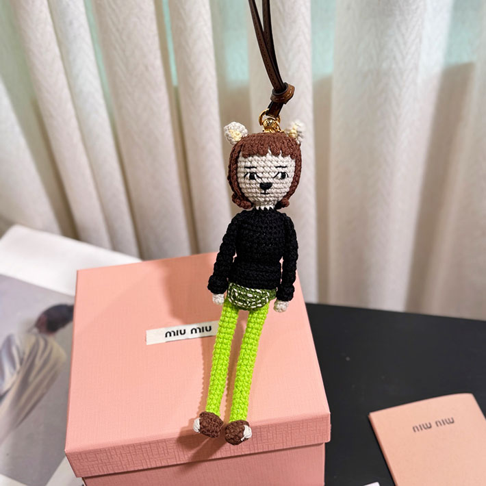 最高級MiuMiuスーパーコピー テクニカルヤーン トリック ミュウミュウ バッグチャーム 5TT213_2CU2_F0G5R - 画像 (7)