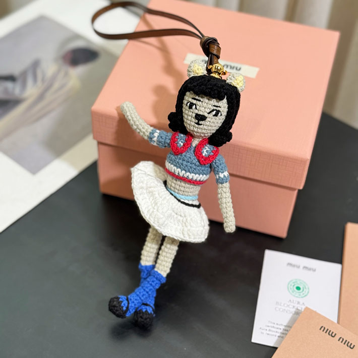 最高級MiuMiuスーパーコピー テクニカルヤーン トリック ミュウミュウ バッグチャーム 5TT216_2CU5_F057L - 画像 (7)