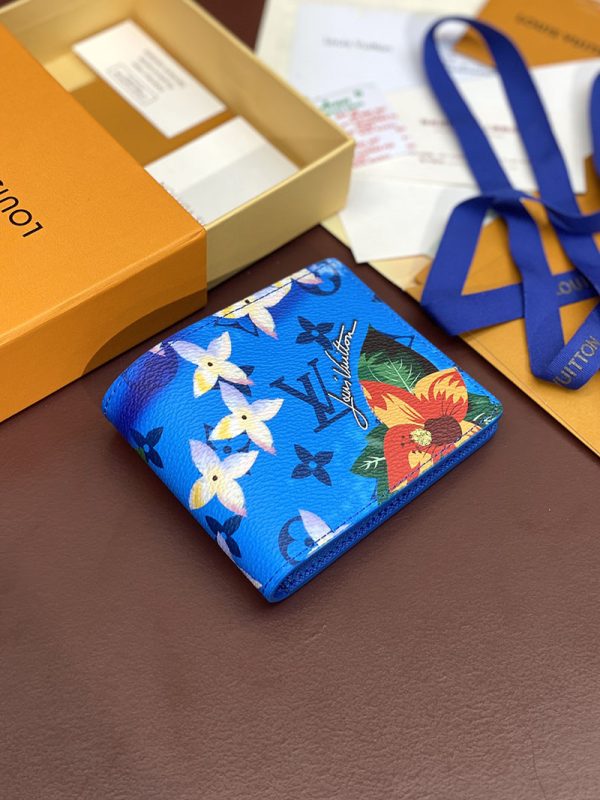 LOUIS VUITTON ポルトフォイユ･ミュルティプル lv301788 ブライト ブルー 超N品 ルイヴィトン 財布 二つ折り 小銭入れあり - 画像 (8)