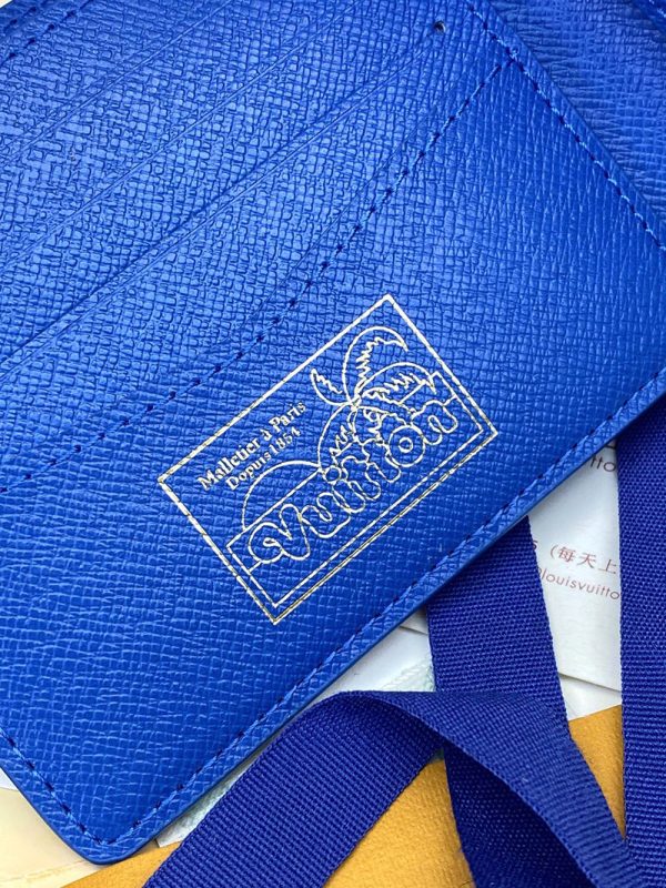 LOUIS VUITTON ポルトフォイユ･ミュルティプル lv301788 ブライト ブルー 超N品 ルイヴィトン 財布 二つ折り 小銭入れあり - 画像 (3)